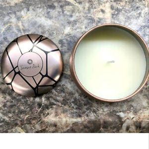 Sunset Park Small Copper Tin Candle Jasmine and Lilac Scent